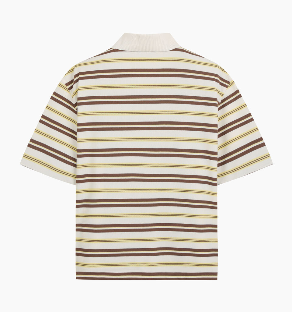 White striped polo - null - Yellow | Sisley K image number 2